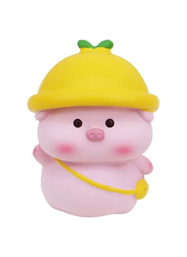 002 Mini Pig Figures Desktop Decor Office Table Ornaments Resin Cute Animal Figurines for Home / Office - 002C