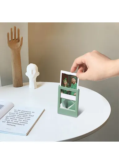 Mini 3-inch Vertical Photo Frame Classic Desktop Photo Frame Home Decor for Instant Camera - Sky Blue