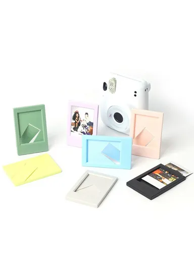 Mini 3-inch Vertical Photo Frame Classic Desktop Photo Frame Home Decor for Instant Camera - Sky Blue