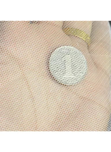 Breathable Polyester Mosquito Net Bed, Home Bed Canopy Curtain (D60 x H250)cm - White