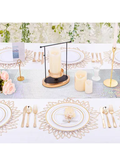 30x275cm Disco Mirror Sequin Plaid Table Runner European Wedding Party New Year Decoration