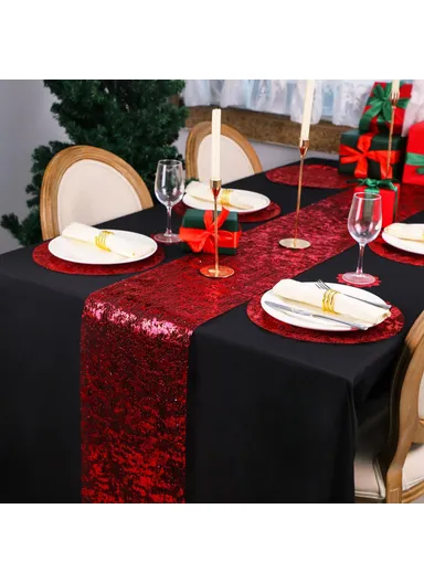 6Pcs Hot Stamping Mesh Placemats Round Table Mats Wedding Holiday Banquet Decoration - Gold