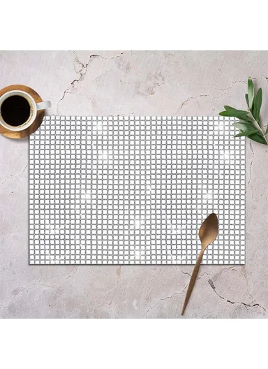 30x45cm Sequin Plaid Placemat Party Home Decor Polyester Table Protection Mat - Gold