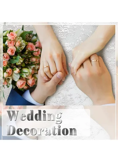 4Pcs Hot Stamping Foil Table Runner Holiday Party Wedding Decor Polyester Mesh Table Flag (L28 x W45)cm - Marble