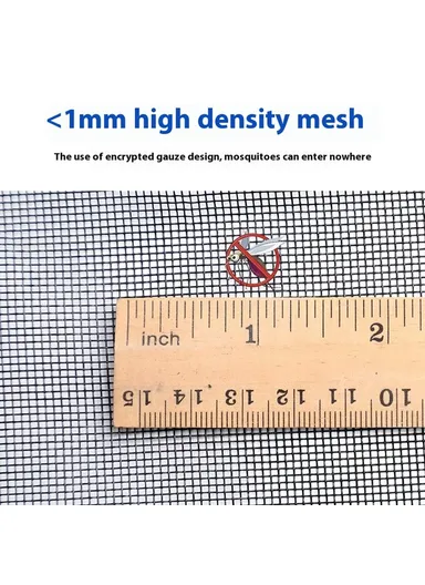 Fiberglass Magnetic Screen Door, Self-Adhesive Insect Mesh Curtain No Drilling Required (W90 x H210)cm - Grey