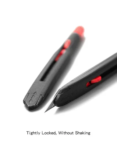 30° Retractable Blade Alloy with Plastic Cap Durable Construction Handheld Precision Craft Knife Leather Cutting Tool