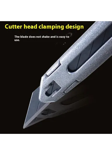30° Zinc Alloy Utility Knife Blade 9mm Long-Lasting Durability Precision Craft Cutter for Paper / Film Cutting