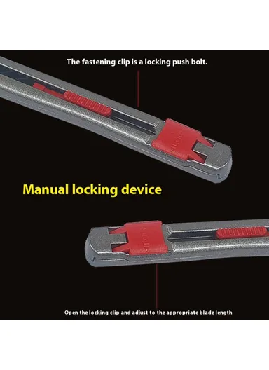 30° Zinc Alloy Utility Knife Blade 9mm Long-Lasting Durability Precision Craft Cutter for Paper / Film Cutting