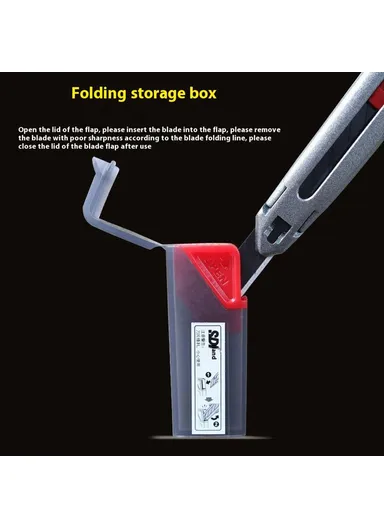 30° Zinc Alloy Utility Knife Blade 9mm Long-Lasting Durability Precision Craft Cutter for Paper / Film Cutting