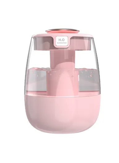 Dual Mist Outlet Desktop Air Humidifier Home Office Mute Mist Diffuser - Pink