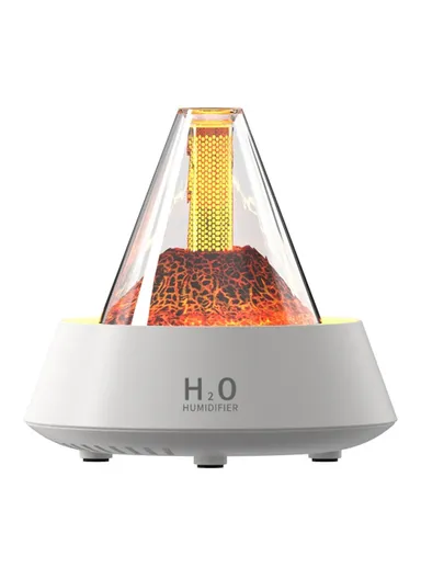 Creative Aromatherapy Machine Air Humidifier Home Ultrasonic Atomizer Volcanic Lava -  White