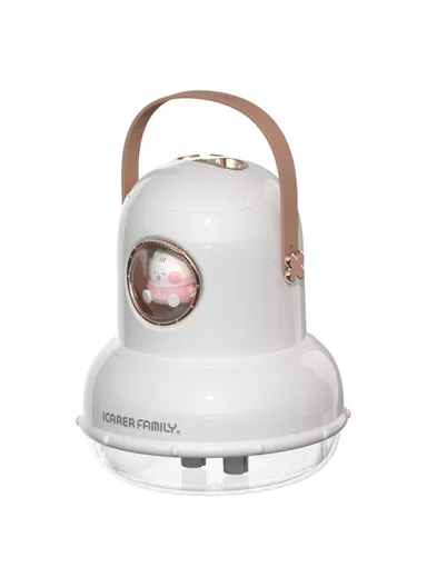 Cartoon Design Dual Spray Outlet Humidifier Rechargeable Desktop Mist Diffuser IF-JS01 - White