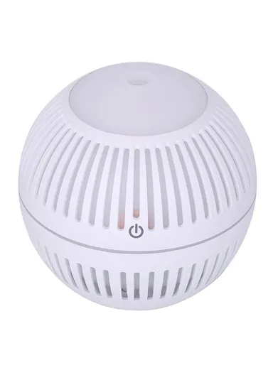 USB Powered Humidifier Mute Home Office Car Mist Diffuser with Colorful Night Light - White