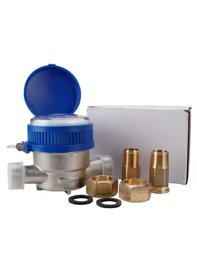 ISO4064 Class B Accuracy Level Household Water Meter Mechanical Rotary Wing High Precision Pointer Counter Measurement Tool TS-S300E