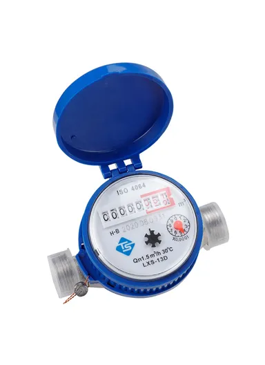 ISO4064 Class B Accuracy Level Household Water Meter Mechanical Rotary Wing High Precision Pointer Counter Measurement Tool TS-S300E