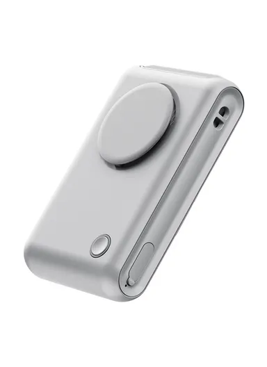 WT-F92 Personal Fan 2000mAh Rechargeable Turbo Waist Clip Cooling Fan for Outdoor Use - Grey