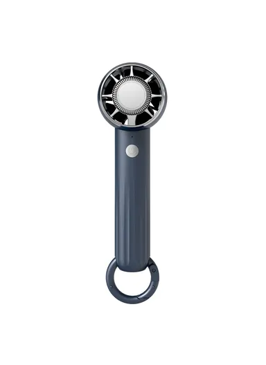 Mini Handheld Portable Fan, 3 Speed Brushless Motor, Mute Cooling Fan for Outdoor Desktop Use WT14 - Navy Blue