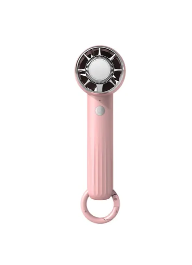 Mini Handheld Portable Fan, 3 Speed Brushless Motor, Mute Cooling Fan for Outdoor Desktop Use WT14 - Pink