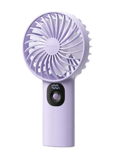 8000mAh Handheld Fan Portable Cooling Fan with Battery Indicator - Purple