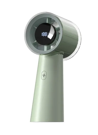 High Speed Portable Desk Fan with Digital Display, Mini Portable Turbo - Green