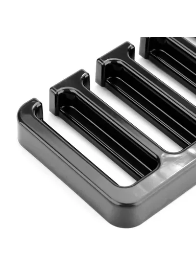 Multifunction Belt Organizer Rack Space Saving Closet Storage Hanger for Ties Scarves Hats - Black