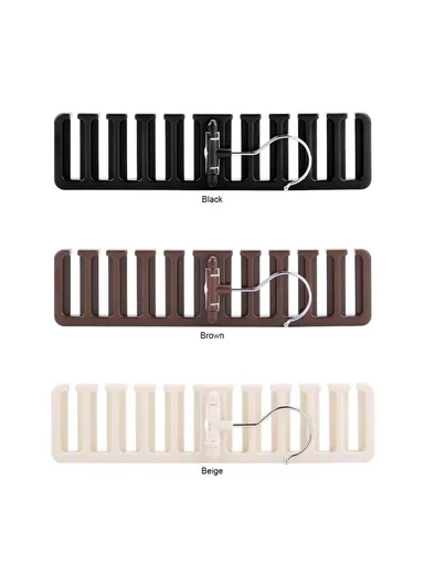 Multifunction Belt Organizer Rack Space Saving Closet Storage Hanger for Ties Scarves Hats - Black