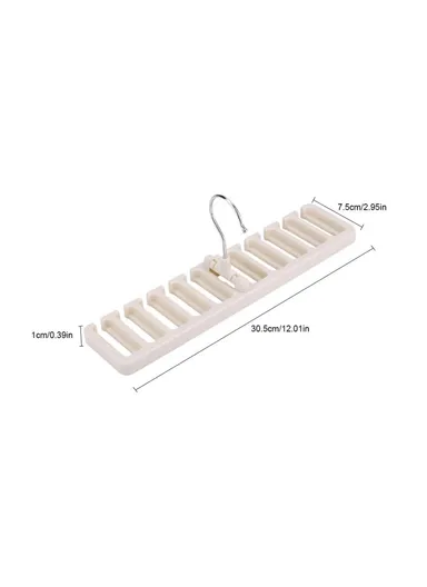 Multifunction Belt Organizer Rack Space Saving Closet Storage Hanger for Ties Scarves Hats - Khaki