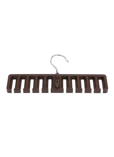 Multifunction Belt Organizer Rack Space Saving Closet Storage Hanger for Ties Scarves Hats - Brown