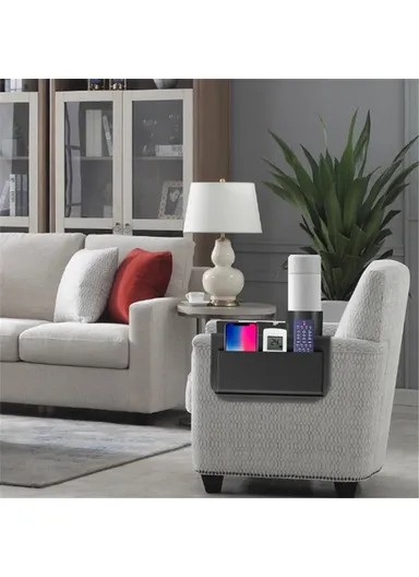 53x32cm Sofa Armrest Tray Silicone Cup Holder Chair Couch Recliner Remote Control Cellphone Organizer