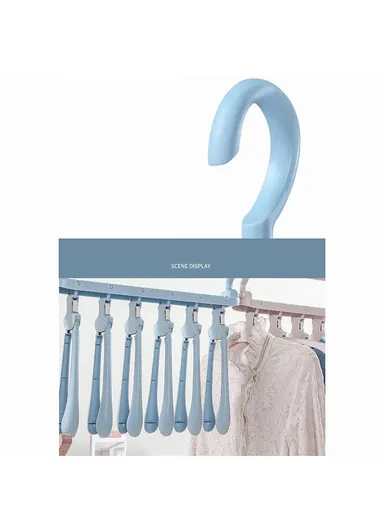 Multi-Function Magic Hanger Folding Multi-Layer Household Wardrobe Storage Rack - Pink