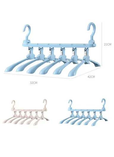 Multi-Function Magic Hanger Folding Multi-Layer Household Wardrobe Storage Rack - Pink