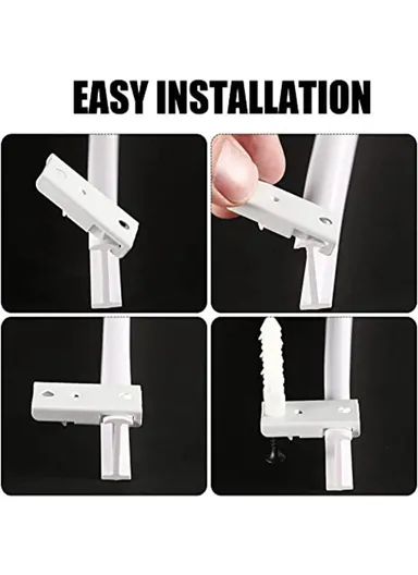 3m Curtain Track Bendable Silent Curtain Rail Flexible Curtain Track Set with Accessories