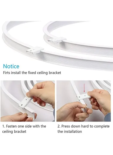 1m Curtain Track Bendable Silent Curtain Rail Flexible Curtain Track Set with Accessories