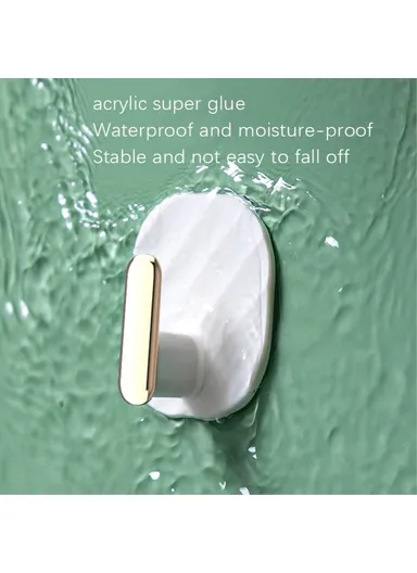 4Pcs Kitchen Bedroom Punch Free Wall Hanger Waterproof Traceless Hook YM802 - Green