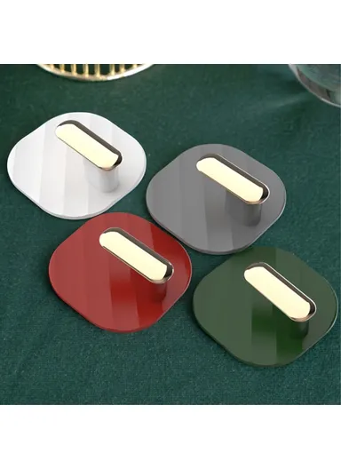 4Pcs Kitchen Bedroom Punch Free Wall Hanger Waterproof Traceless Hook YM802 - Grey