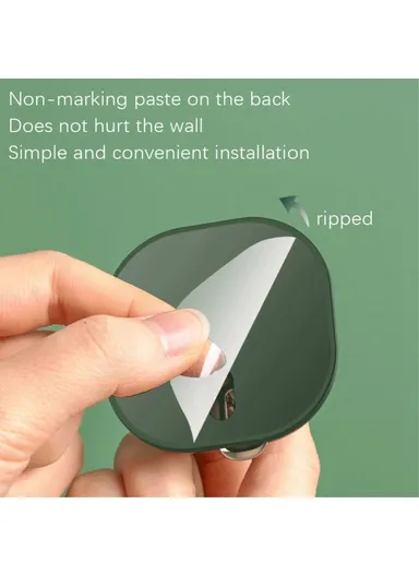 4Pcs Kitchen Bedroom Punch Free Wall Hanger Waterproof Traceless Hook YM802 - Grey