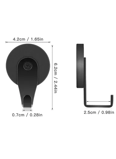 Strong Magnetic Metal Hanger Home Kitchen Hanging Hook for Towel Coat Umbrella Key - Bent / S