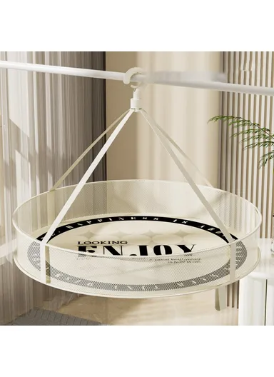 40CM Round Single-Layer Net Pocket Drying Basket Mesh Sweater Hanging Drying Rack (80g High Density Mesh Cloth)