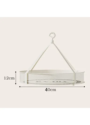 40CM Round Single-Layer Net Pocket Drying Basket Mesh Sweater Hanging Drying Rack (80g High Density Mesh Cloth)