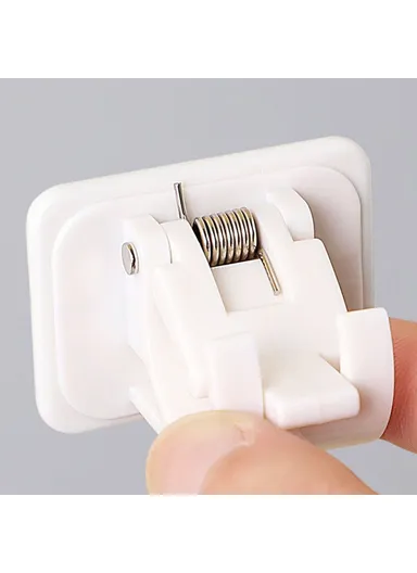 30-50CM Expandable Tension Rod Towel Curtain Rod Telescopic Wardrobe Bathroom Clothes Hanger Pole with 2 Rod Holder Hooks - Transparent