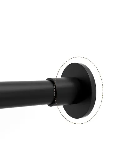 50cm-90cm Adjustable Anti-dust Multi-functional Shower Curtain Rod Windows Curtain Rods for Kitchen Bathroom Cupboard Wardrobe - White / Telescopic