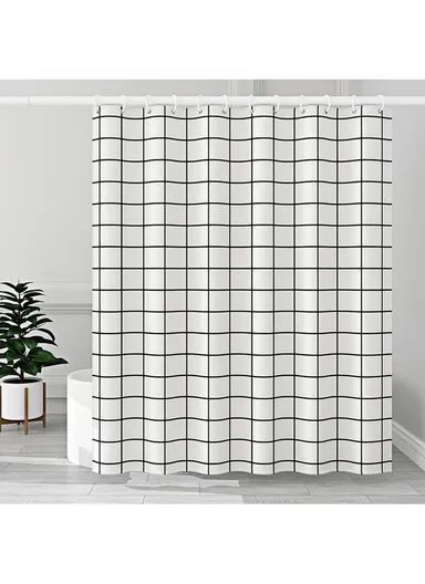 50cm-90cm Adjustable Anti-dust Multi-functional Shower Curtain Rod Windows Curtain Rods for Kitchen Bathroom Cupboard Wardrobe - White / Telescopic