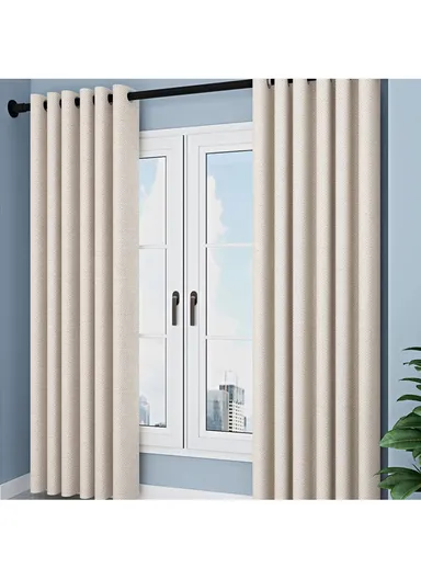 50cm-90cm Adjustable Anti-dust Multi-functional Shower Curtain Rod Windows Curtain Rods for Kitchen Bathroom Cupboard Wardrobe - White / Telescopic