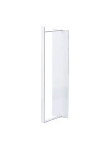 Wall-Mounted Metal Storage Shelf for Cloth Hanger Towel Adhesive Storage Rack - White
