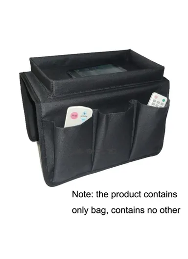 Oxford Cloth Sofa Armrest Storage Pockets Holder Couch Hanging Remote Control Organizer Tray SF001 - Beige
