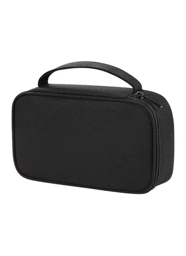 Travel U Disk Data Cable Organizer Digital Accessories Storage Bag, Size M - Black