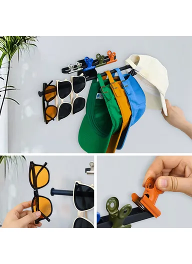 Carbon Steel Sun Hat Storage Rack Wall Mounted Hats Organizer Holders