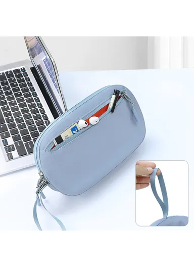 Electronics Organizer Travel Case Water Resistant Cable Organizer Bag, Size S SM15 - Light Green