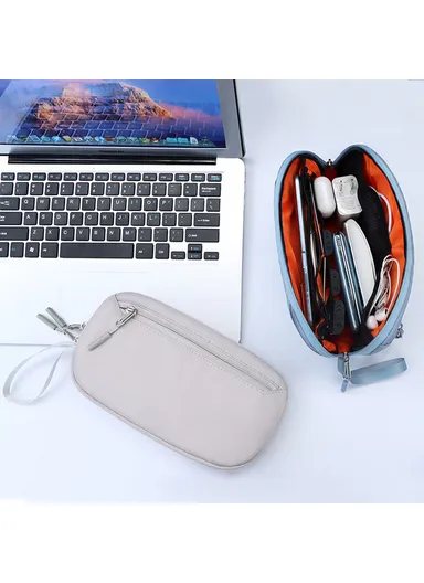 Electronics Organizer Travel Case Water Resistant Cable Organizer Bag, Size S SM15 - Light Green