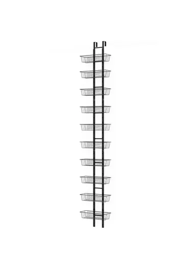 10-Tier Hanging Organizer Multi Layer Door Storage Rack No Drill Design for Kitchen, Bedroom, Bathroom